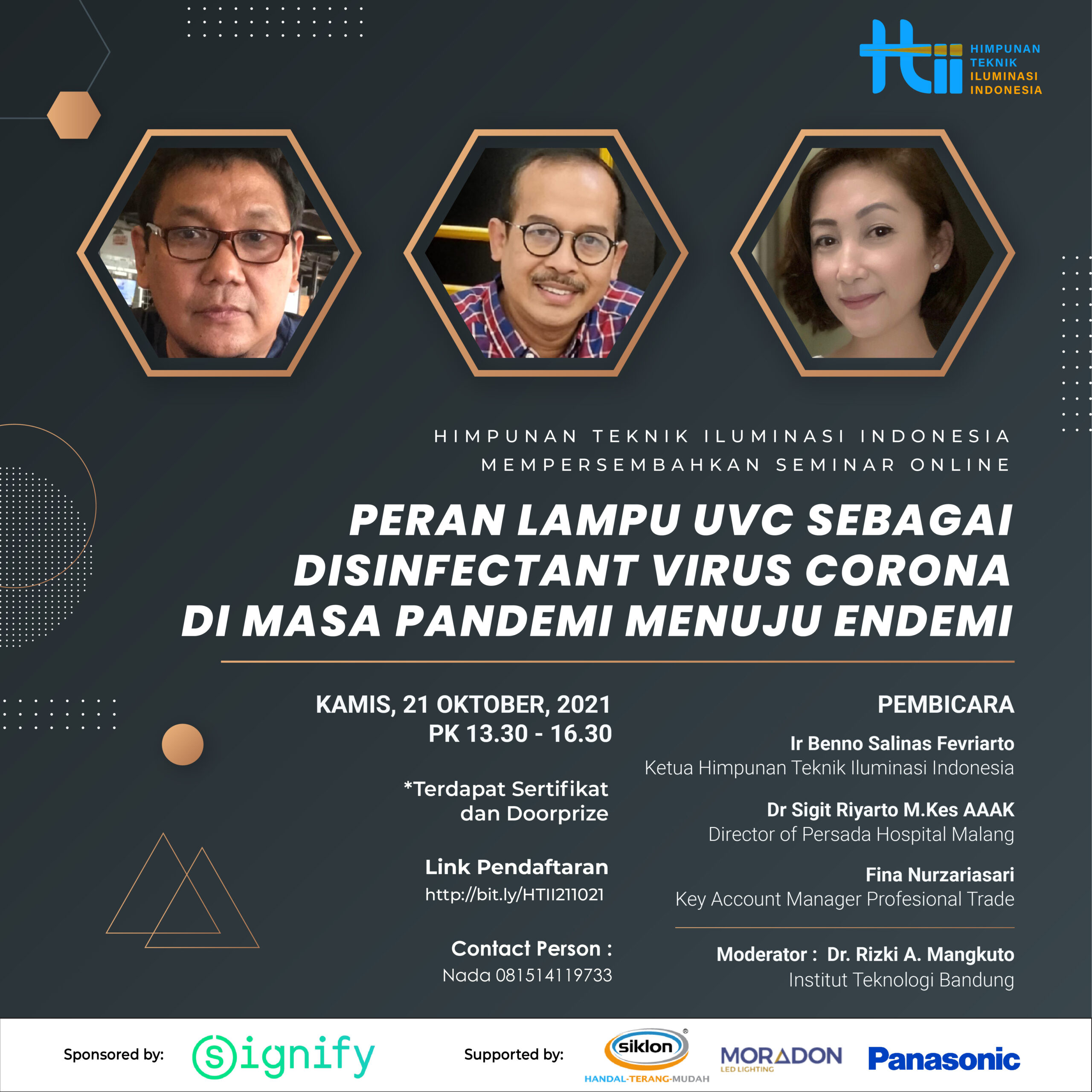 Poster Peran Lampu UVC Sebagai Disinfectant Virus Corona HTII