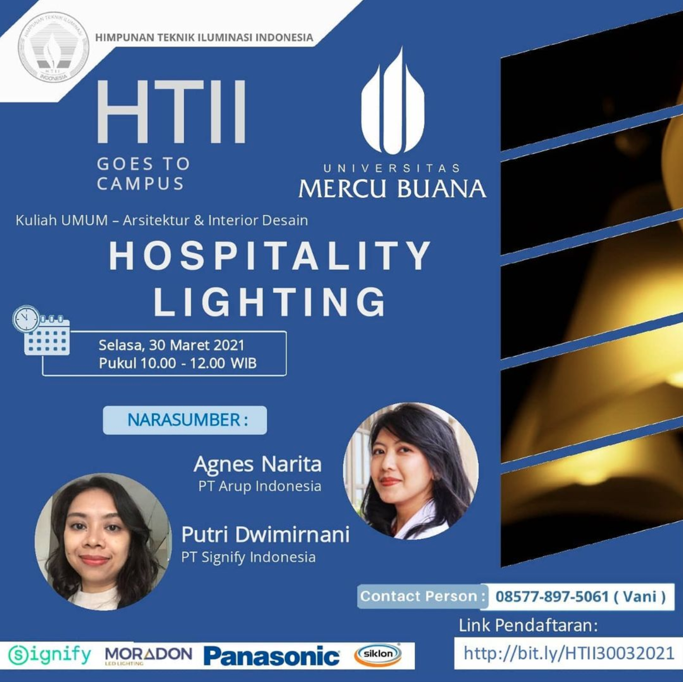 Poster Hospitality Lighting HTII