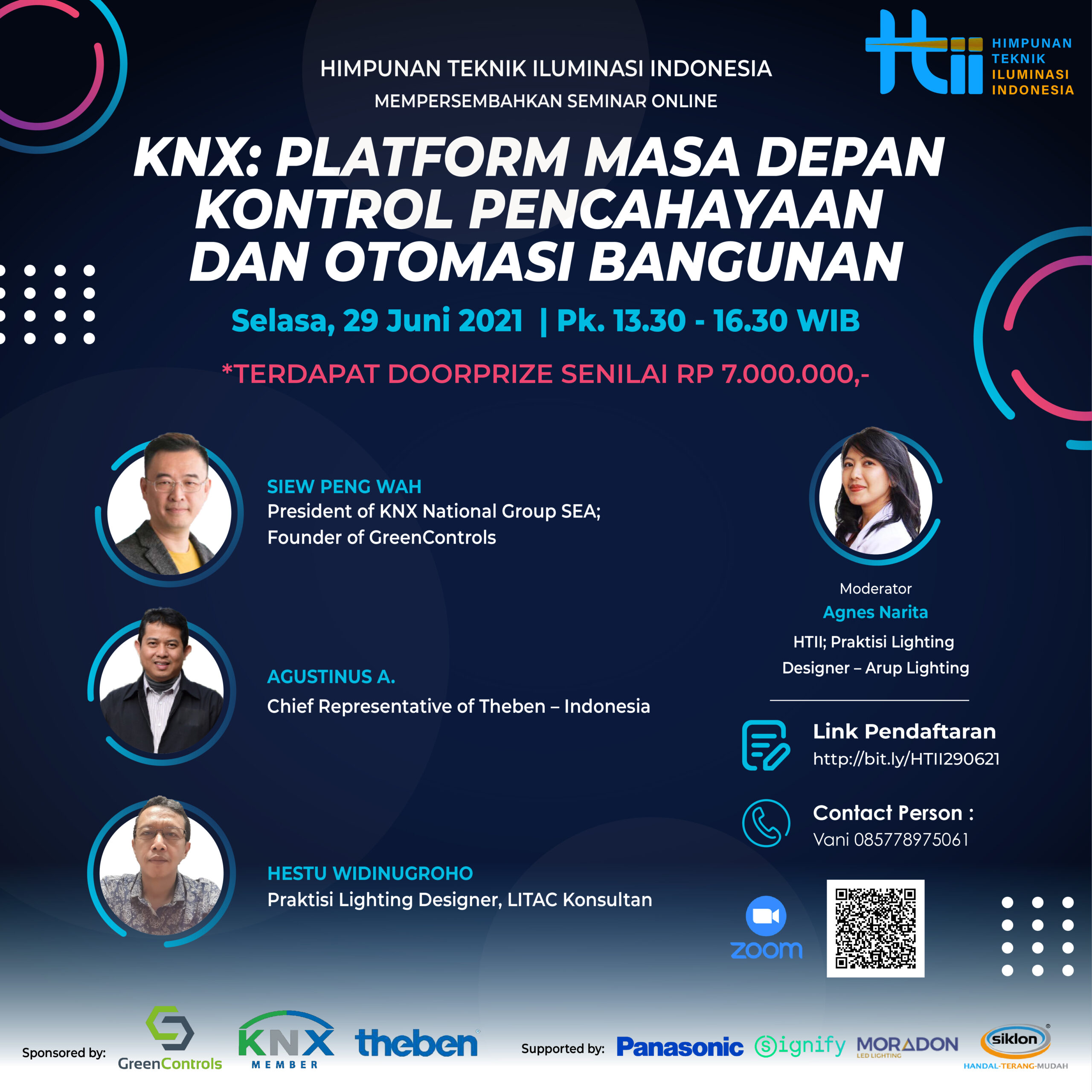Poster KNX Platform Masa Depan Kontrol Pencahayaan HTII