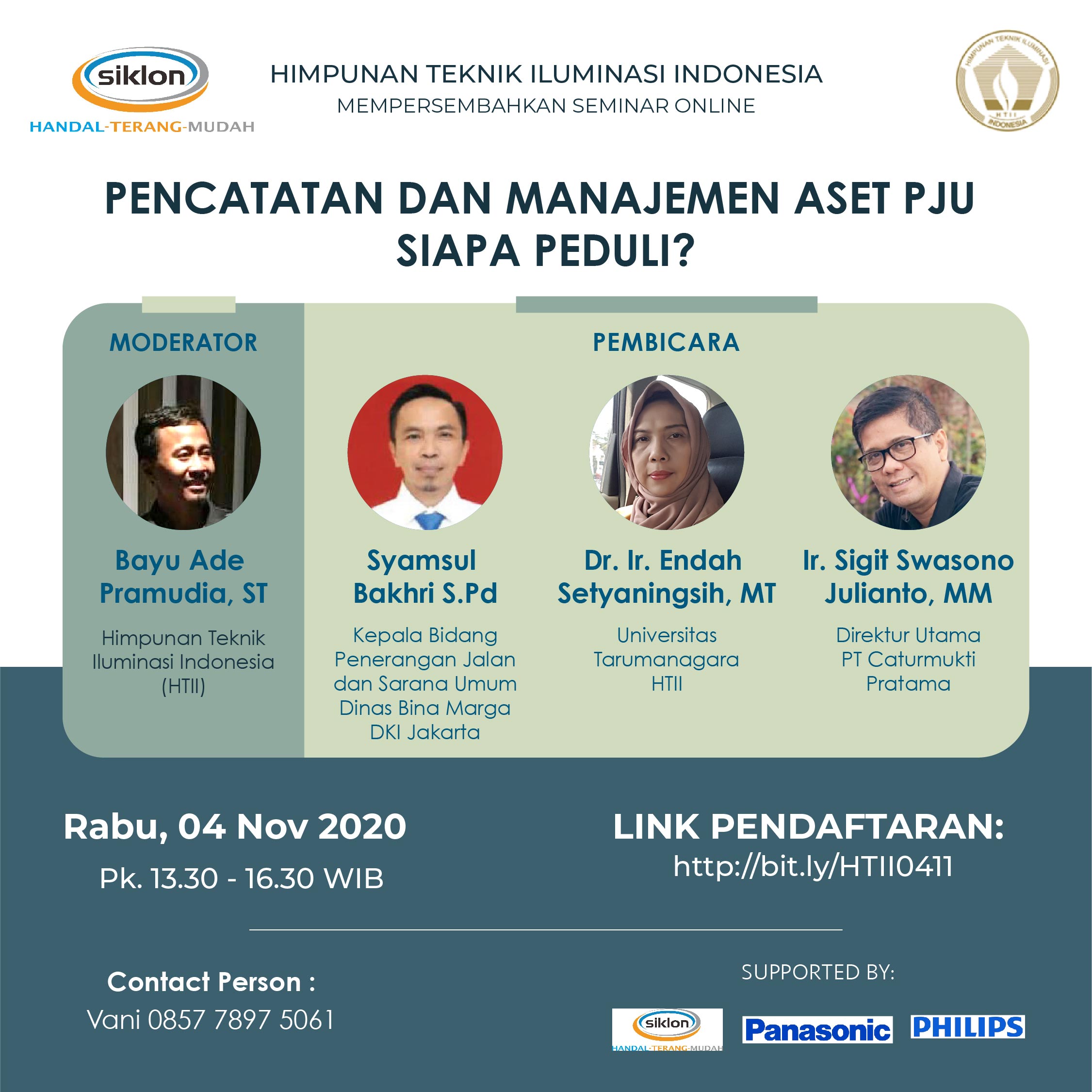 Poster Pencatatan dan Manajemen Aset PJU HTII