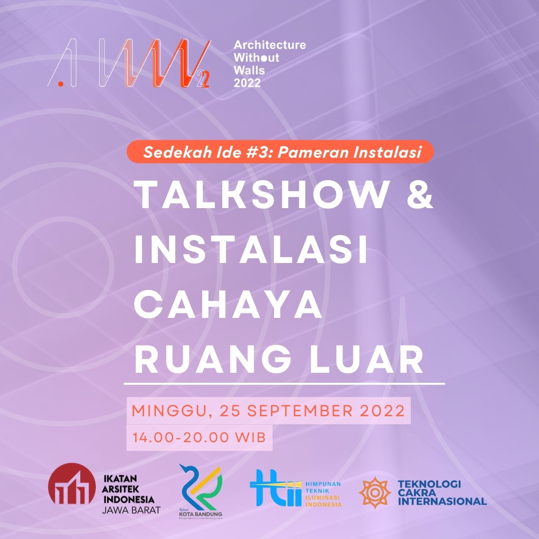 Poster Sedekah Ide Eksplorasi Tata Cahaya Ruang dan Instalasi HTII