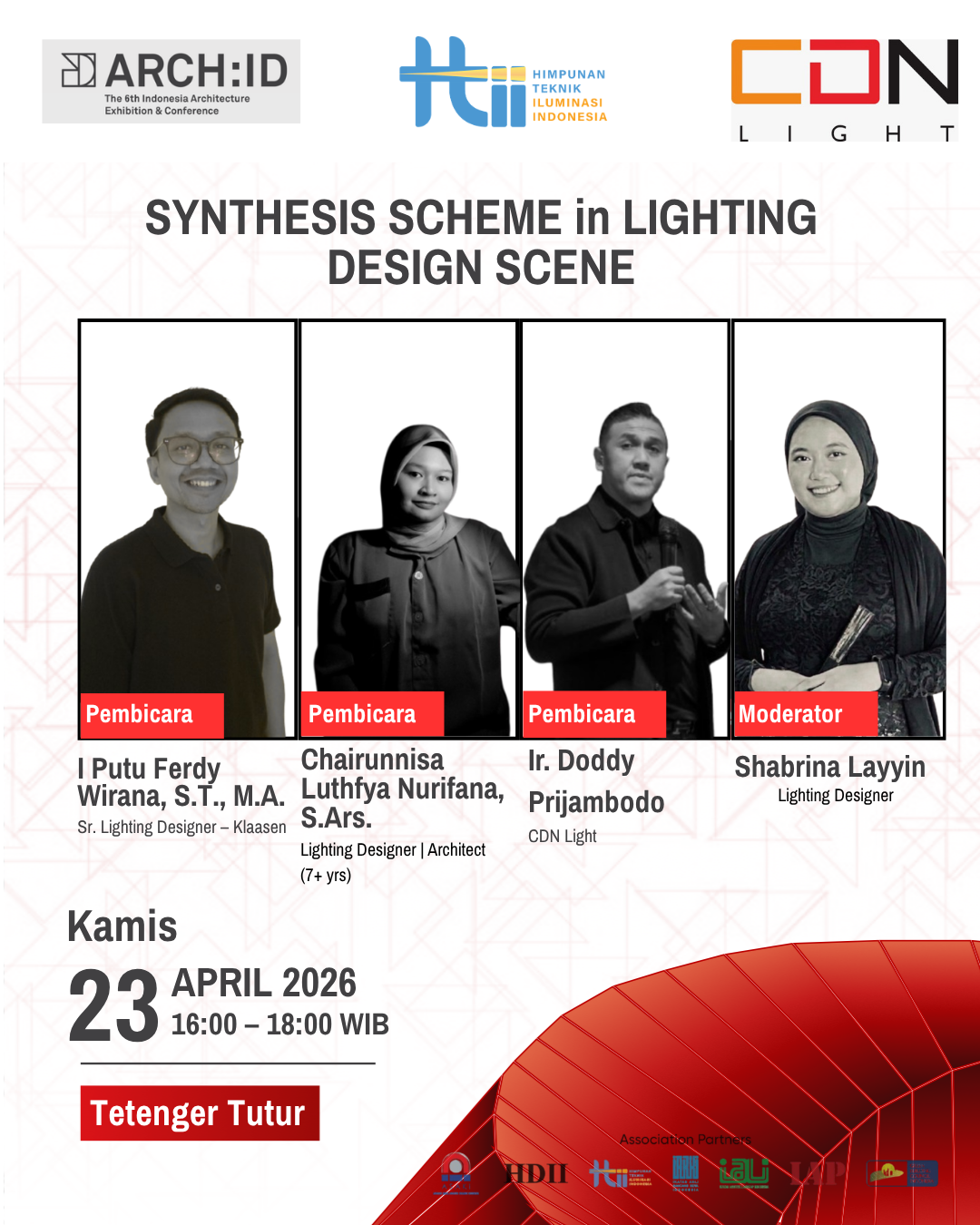 SYNTHESIS SCHEME in LIGHTING DESIGN SCENE
